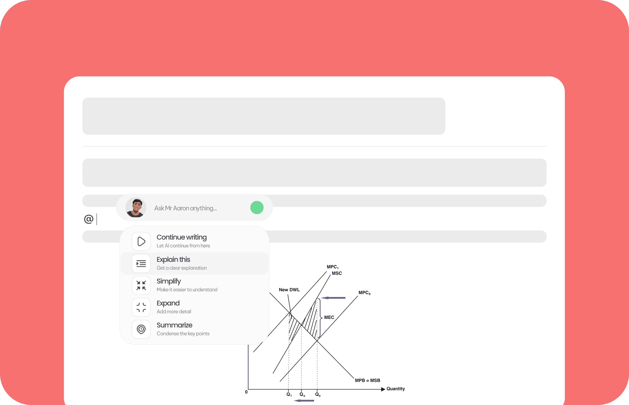 AI tutor in notes
